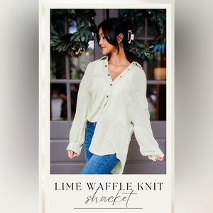 The Be Brand Lime Green Shacket